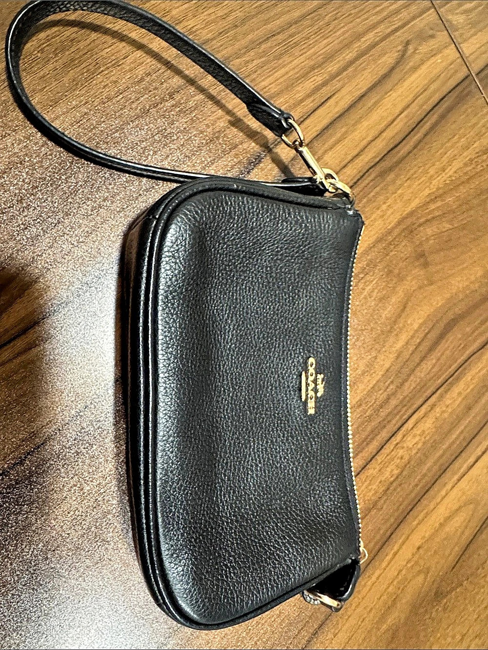 Coach Pouch Wristlet Black Bag